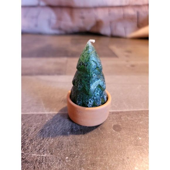 Pine tree candle xmas decor figure - Picture 3 of 4